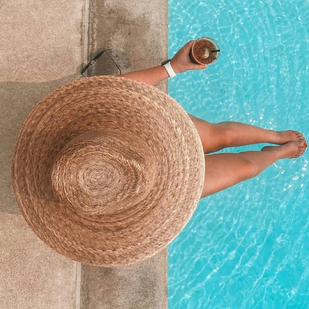 NEW Lack of Color Wide Palma Straw hat - Picture 4 of 8